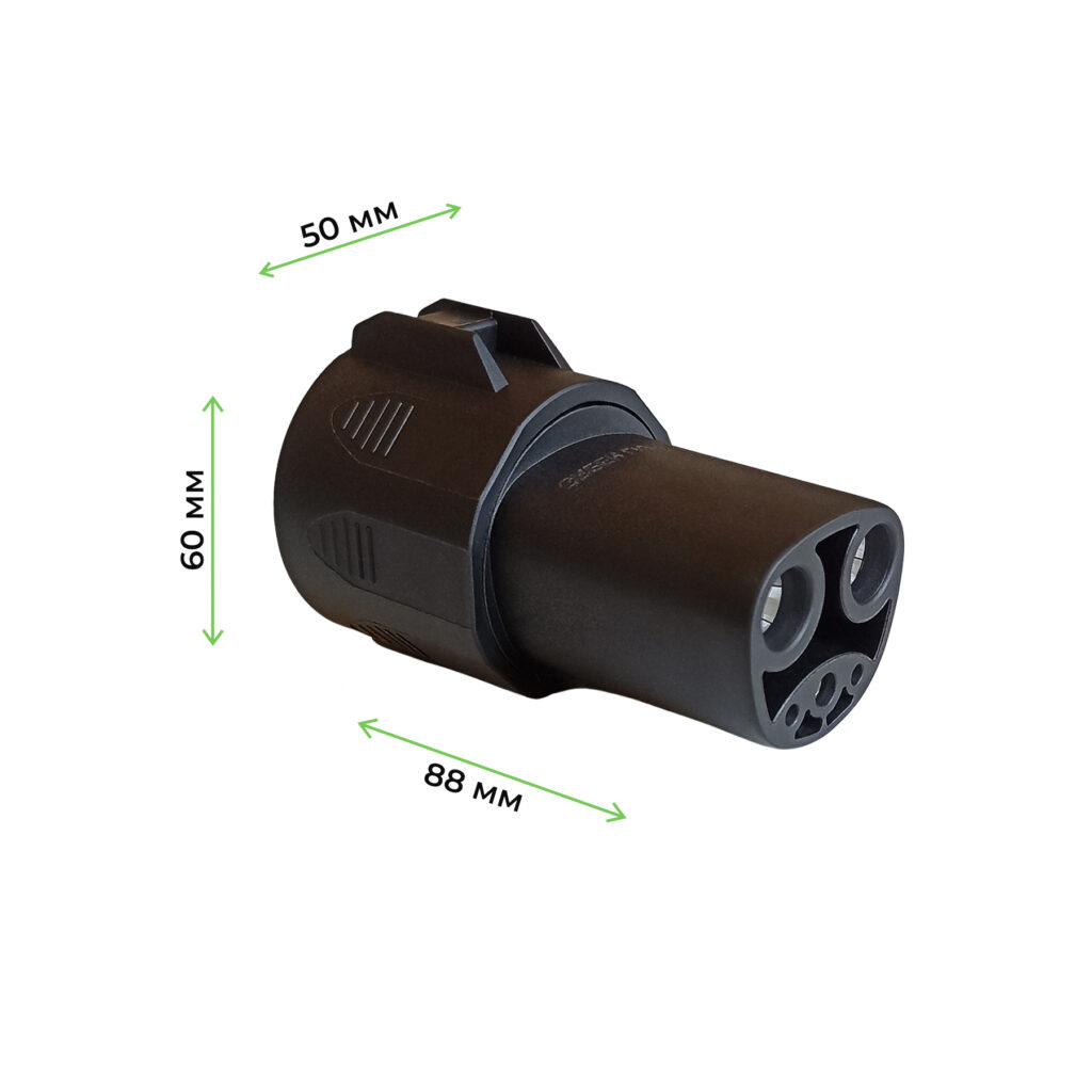 габариты адаптера тип1—тесла