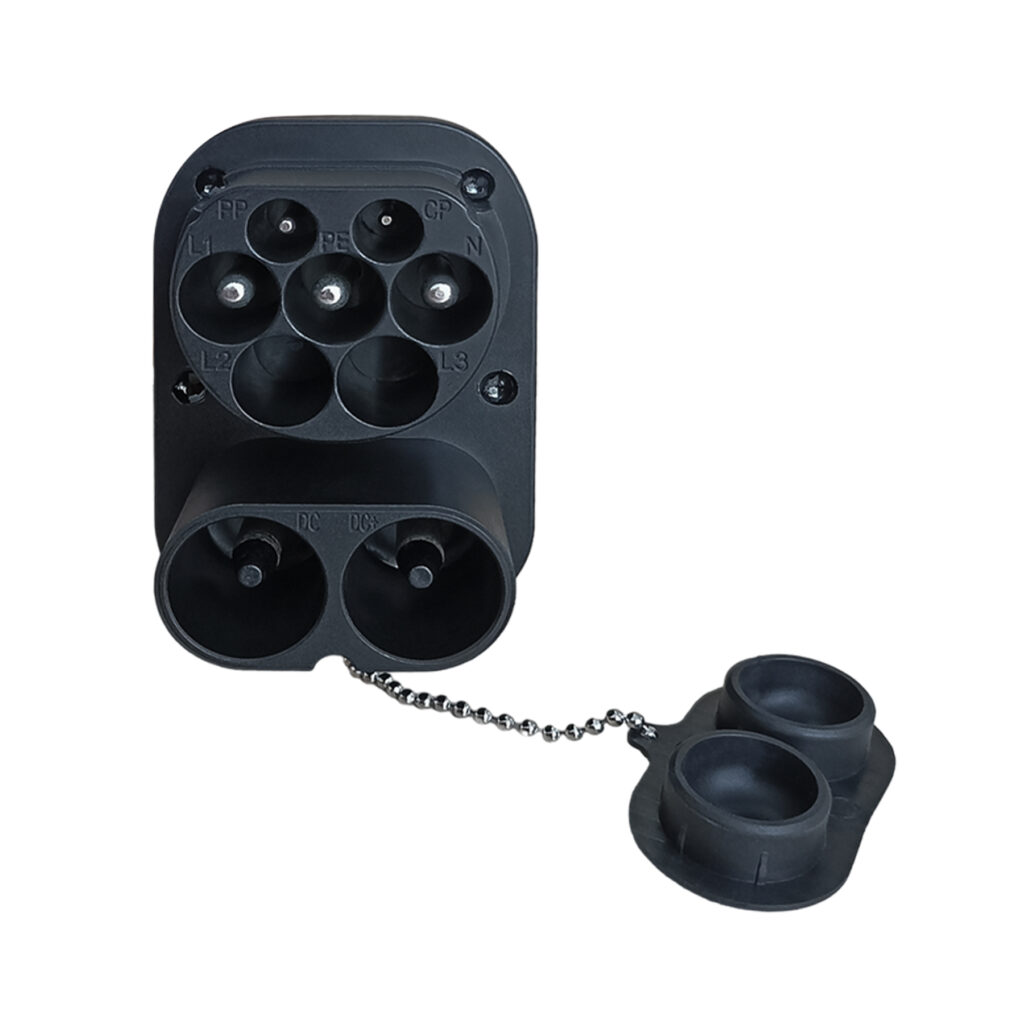 разъем ccs2+type2 у адаптера tesla us to ccs2+type 2