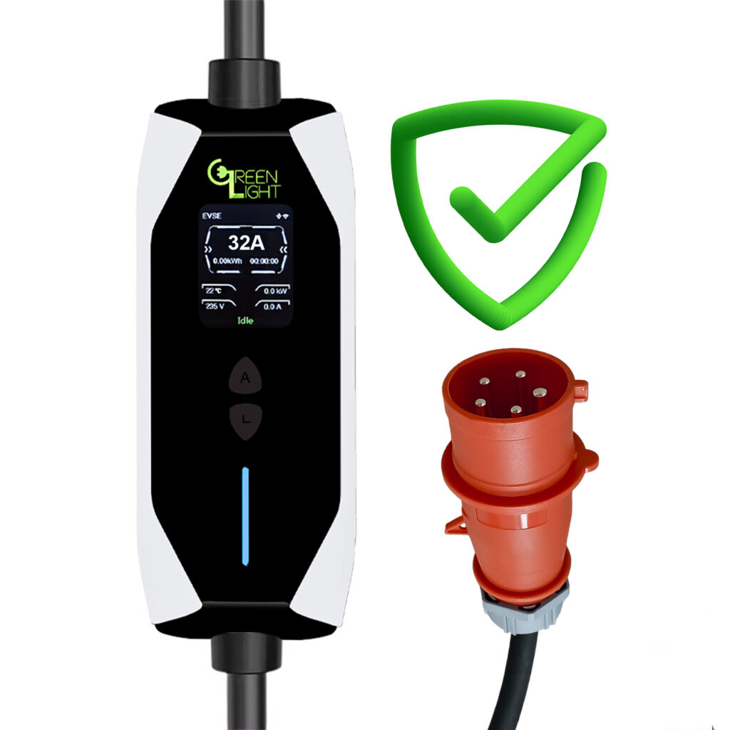 система безопасности в зарядке greenlight smart home 6-32A WiFi