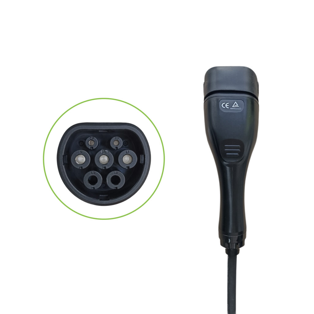 разъем зарядного кабеля тип2 (мама)