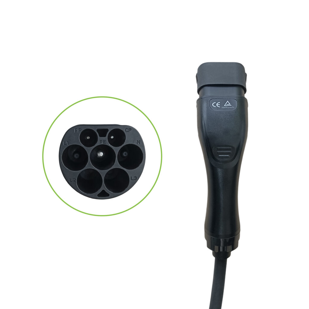 разъем зарядного кабеля тип2 (папа)