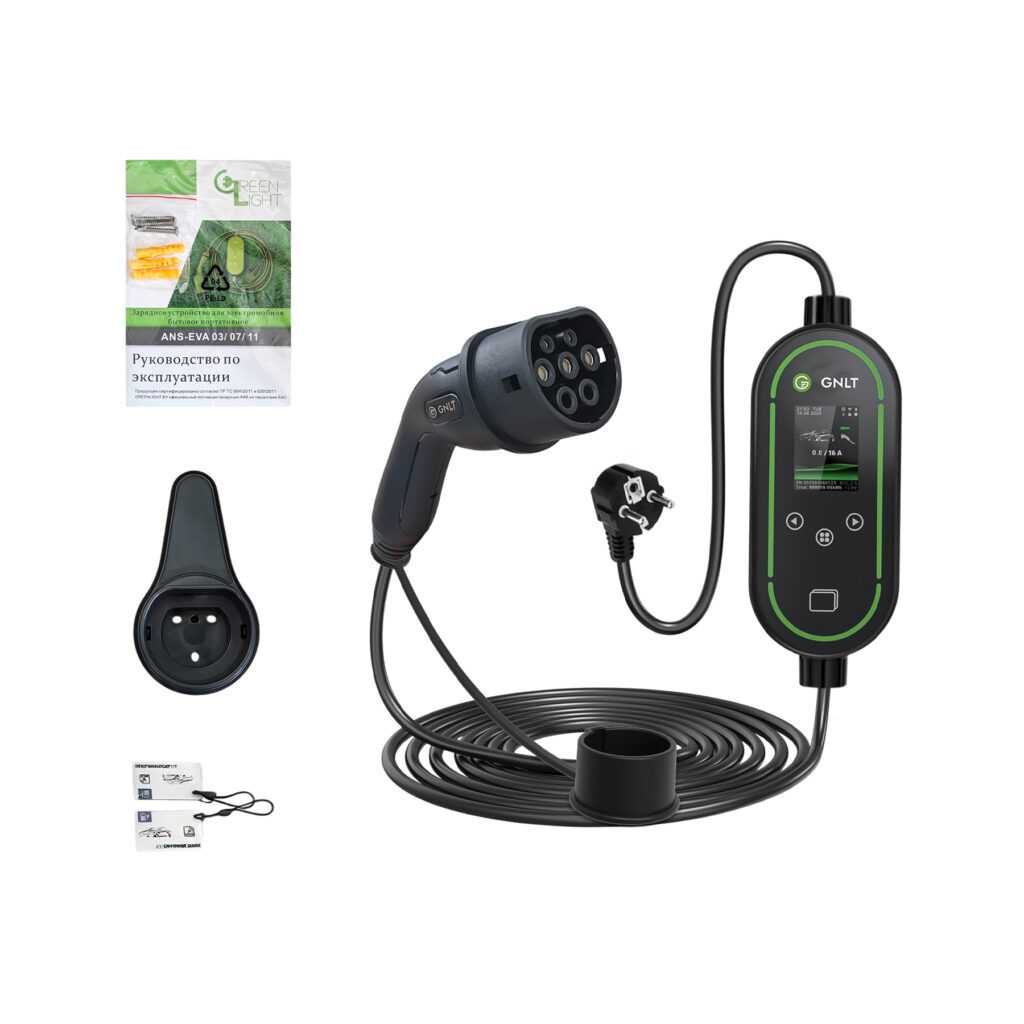 комплектация зарядного устройства GNLT EVE03 Type2 6-16A