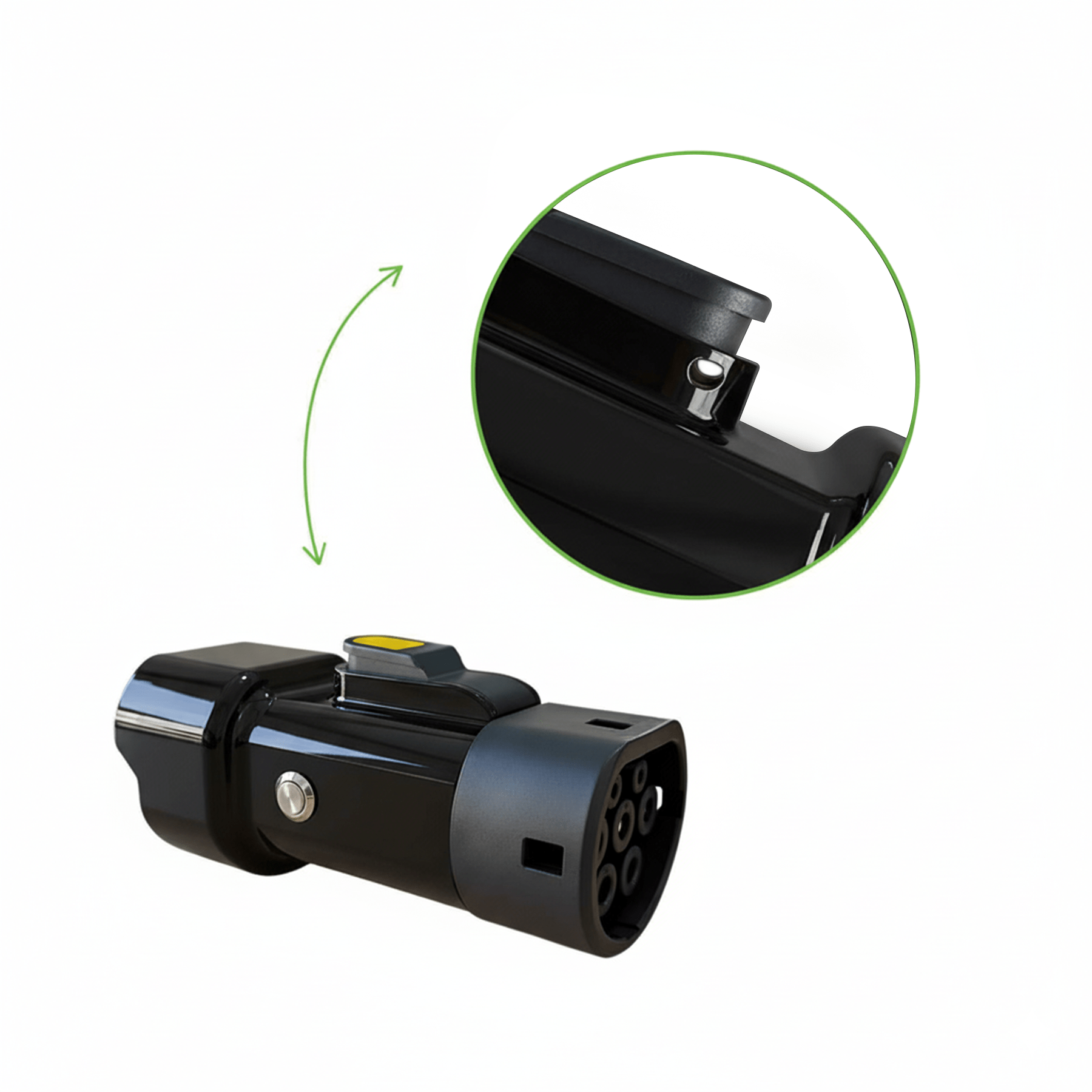 проем для доп замка под кнопку разрядного адаптера type 2 на 3,5квтч для блокировки нажатия