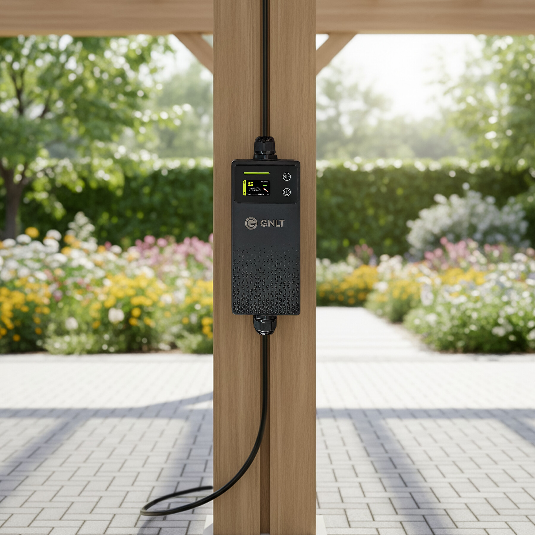 бытовое зарядное устройство переменного тока GNLT EVX для зарядки электромобиля дома