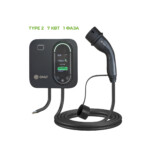 однофазная зарядная станция для электромобиля GNLT EVB Type2 до 7 квт настенная