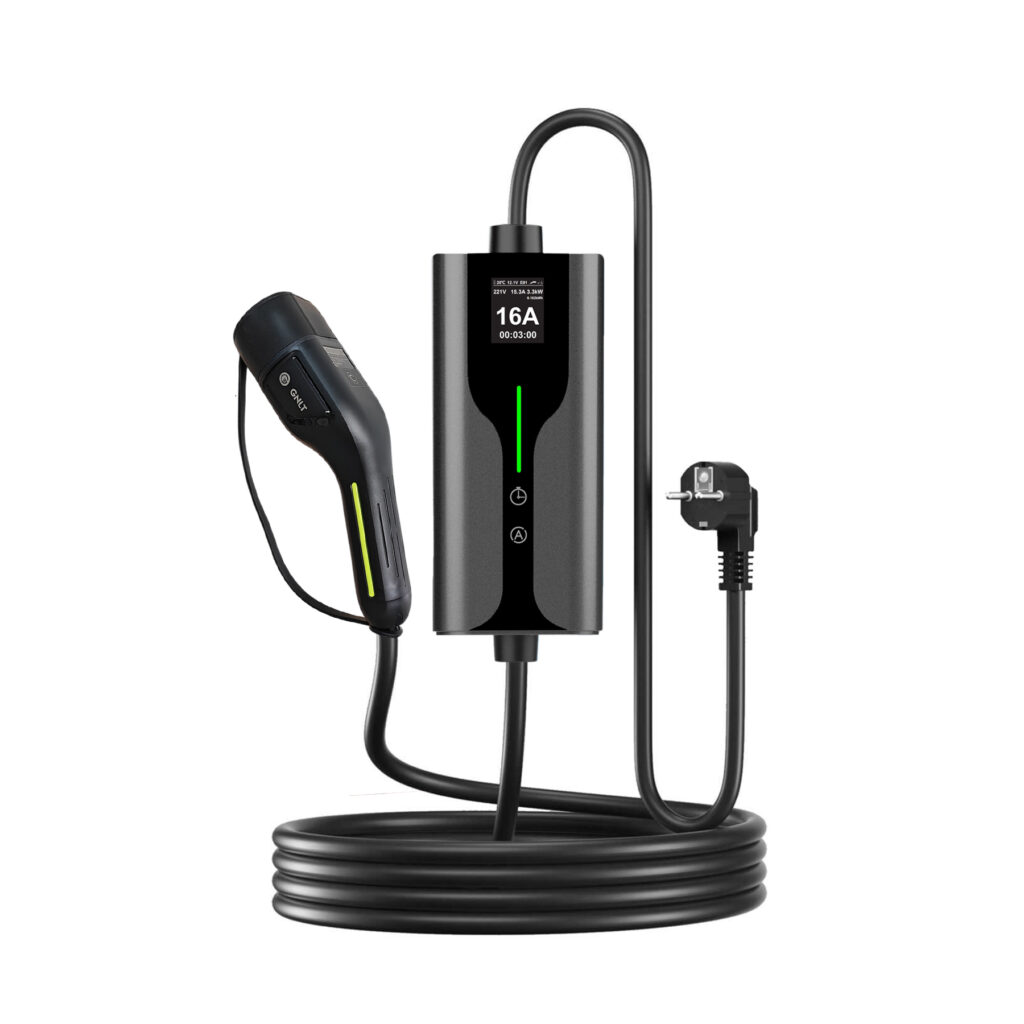 бытовое портативное зарядное устройство GNLT basic Type 2 на 6-16 ампер (3,5 квтч)