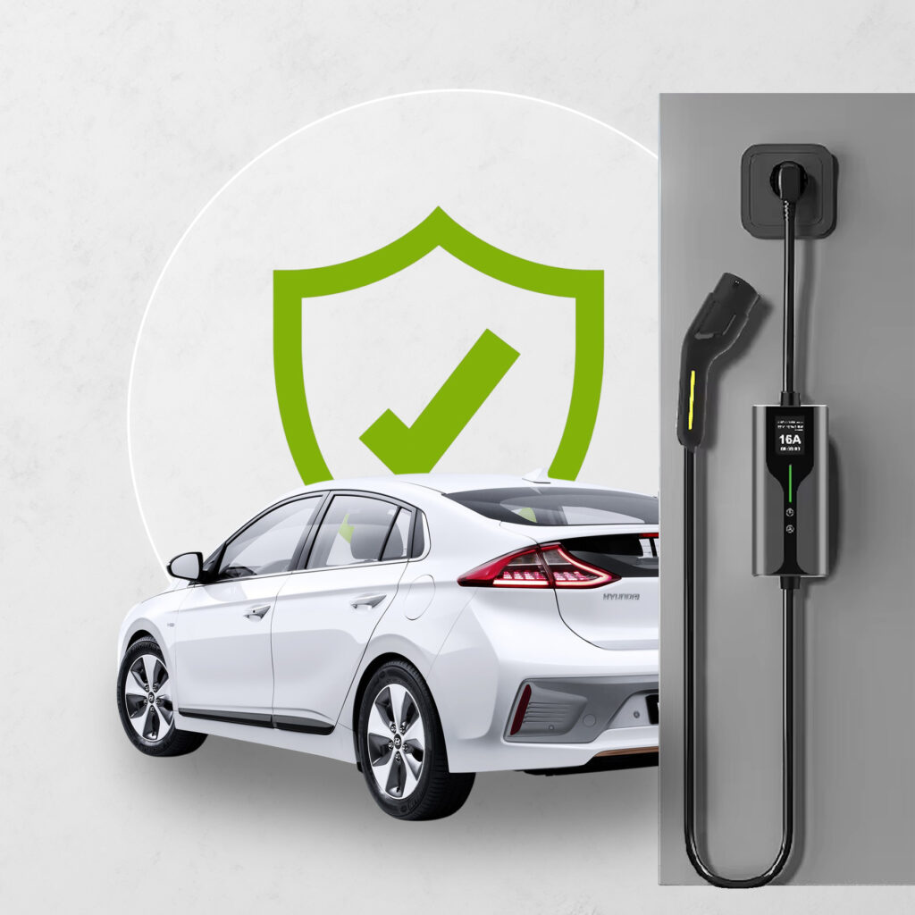 комплекс базовых систем защиты в зарядном устройстве GNLT basic Type 2 на 3,5 кВтч