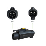 порты NACS и Type1 в переходнике AC GNLT на 7квт