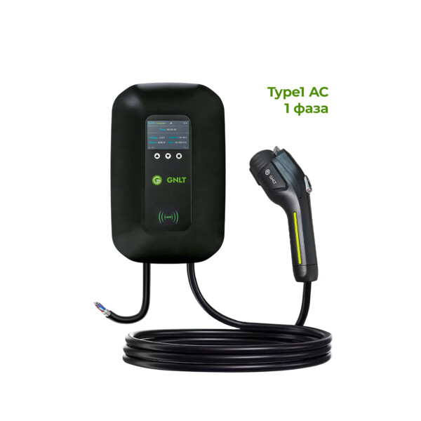 настенная зарядная станция для американского электромобиля до 7квт GNLT Wallbox Type1 32A