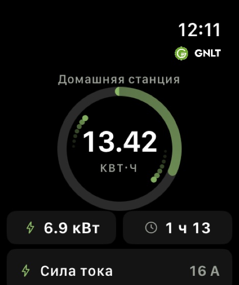 Приложение GNLT на Apple Watch