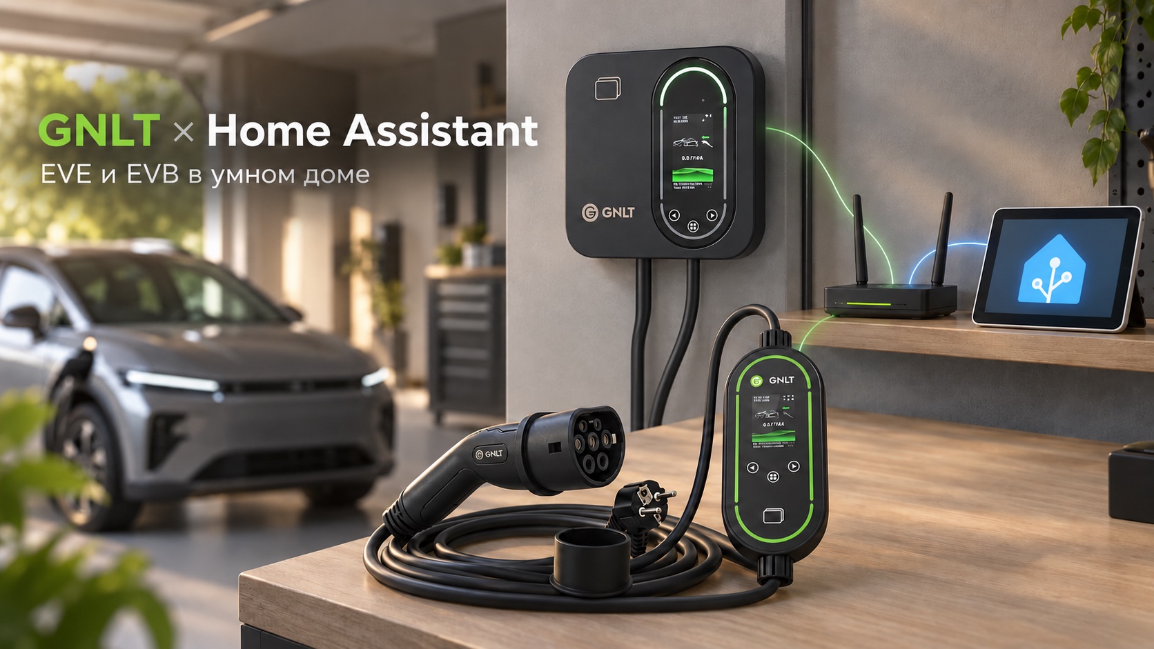 Зарядные устройства GNLT EVE и EVB с интеграцией в Home Assistant